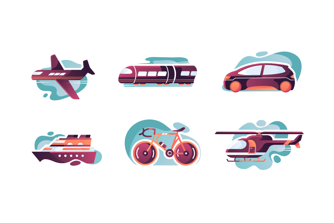 Set transport icons