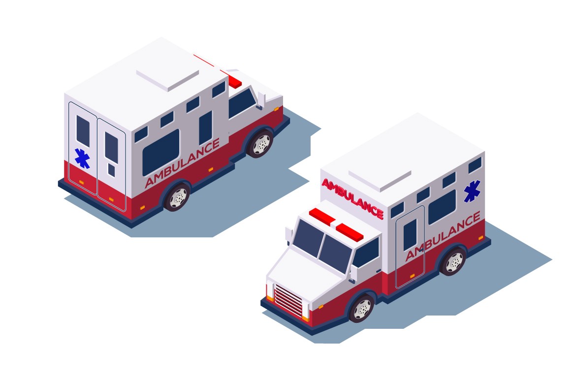 Ambulance medical car for first aid