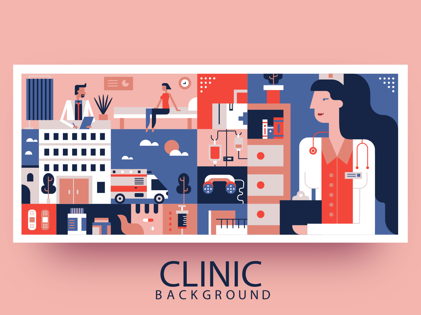Clinic abstract background