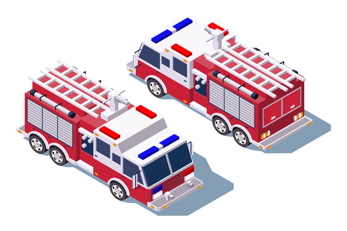 Fire truck for fire extinguishing