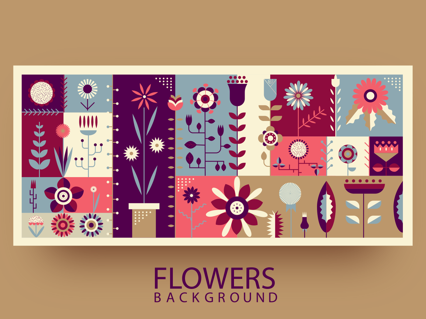 Flowers abstract background