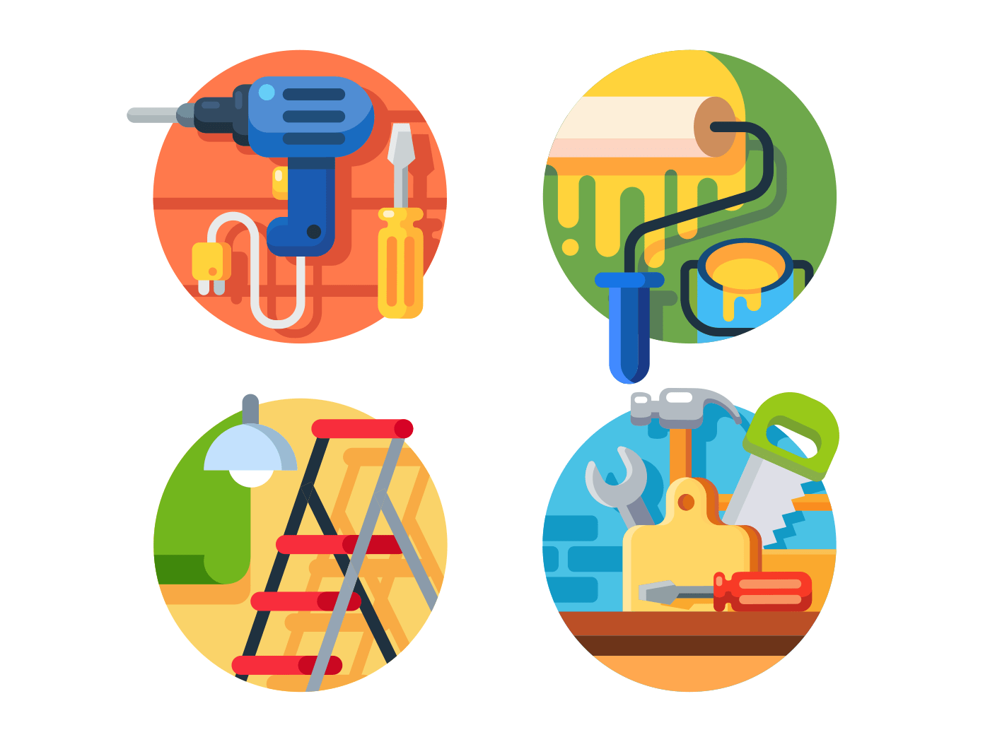 Tools for repair icons