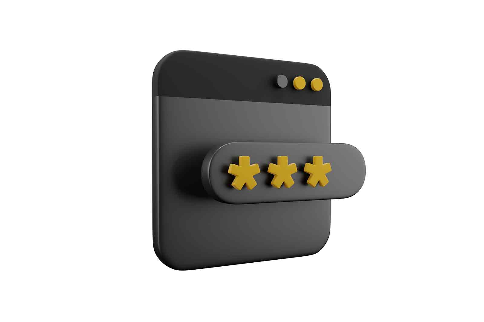 Password or pin code icon, login authorization password check mark 3d rendered illustration. Authorization account 3d isometric.