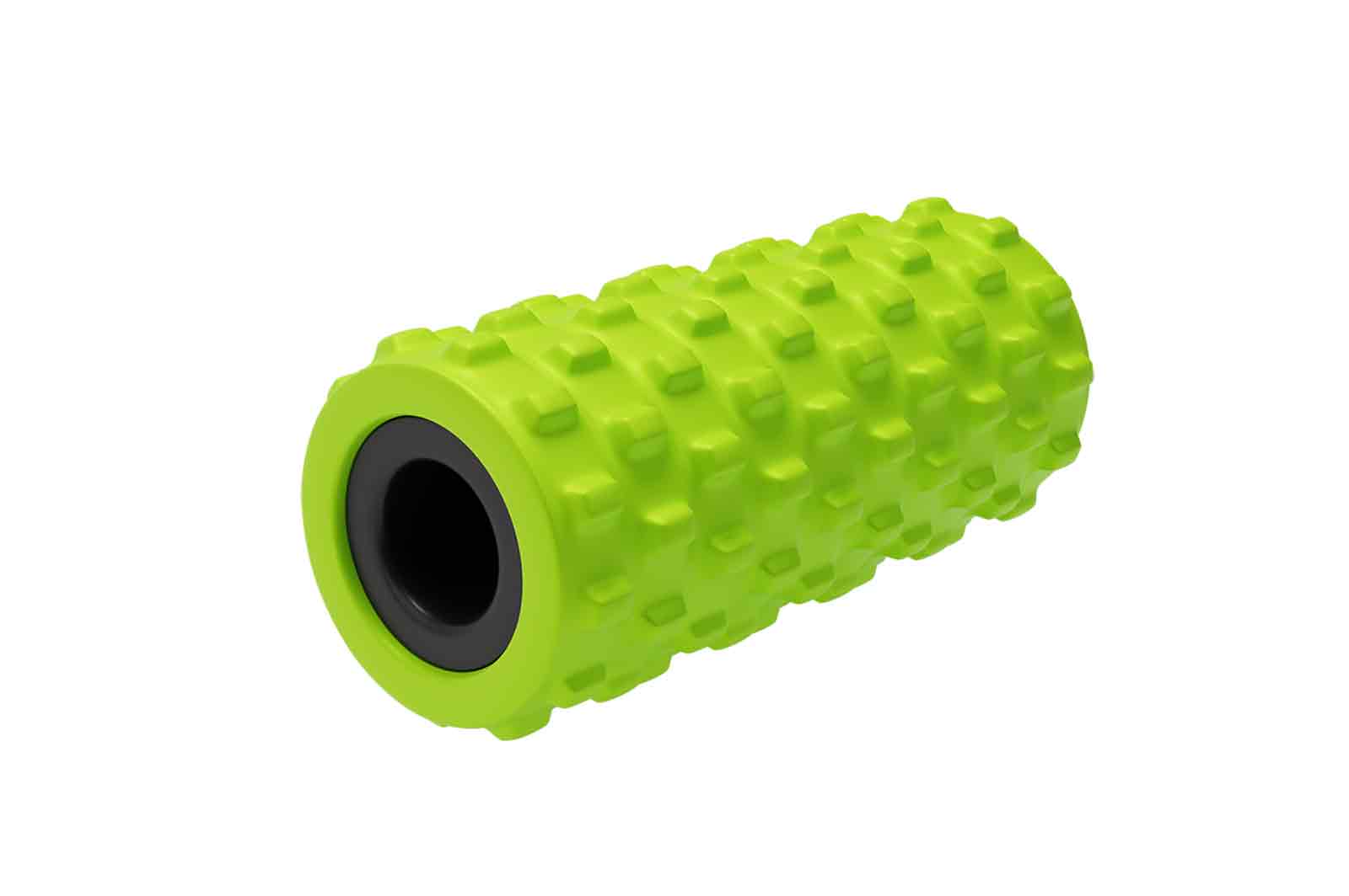 Grid foam roller for workout 3d rendered illustration. Roll equipment for training, aerobics, sports exercises or fitness