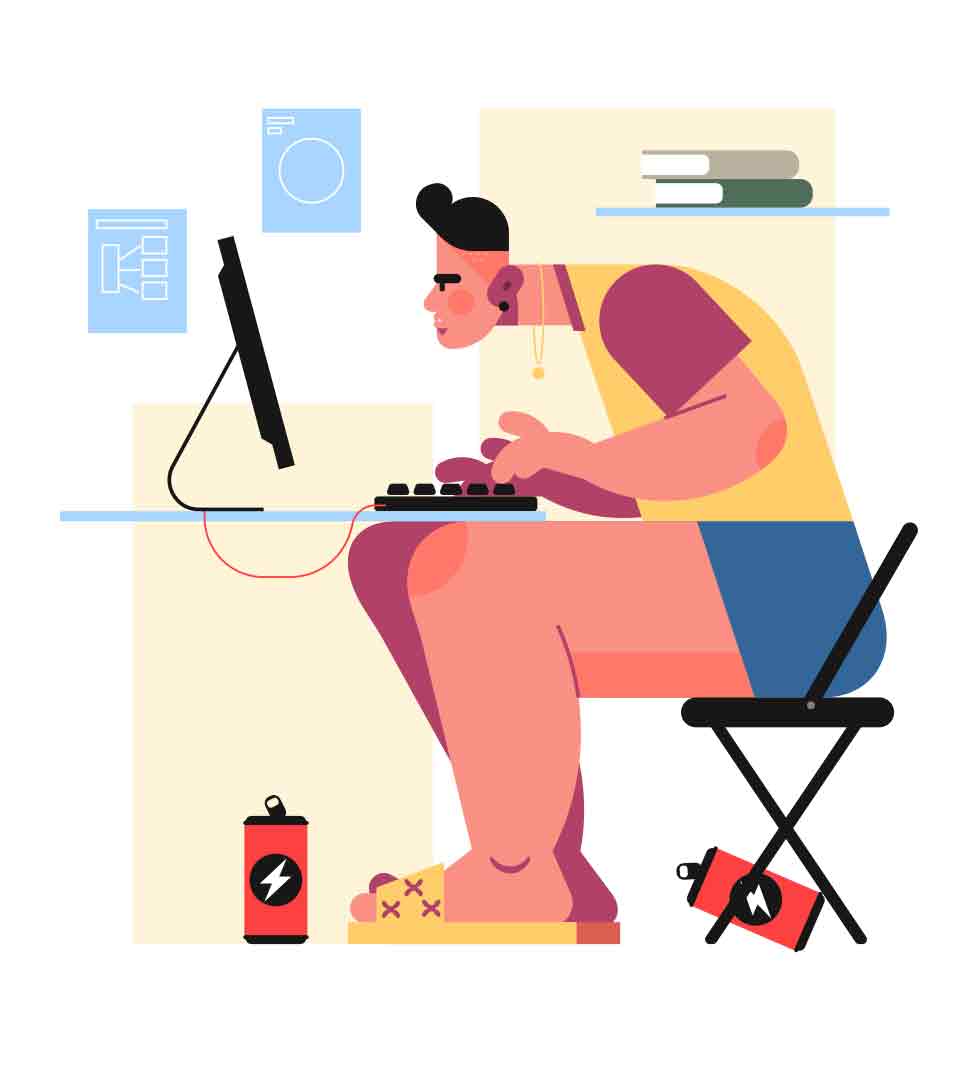 Simple and on point illustrations with great personality. vector illustration series.